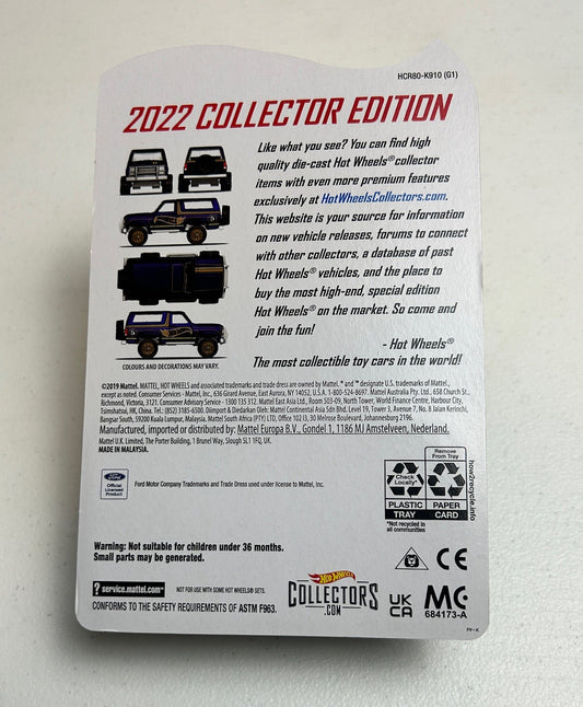 Hot Wheels 1:64 RLC 2022 Collector - '85 Ford Bronco