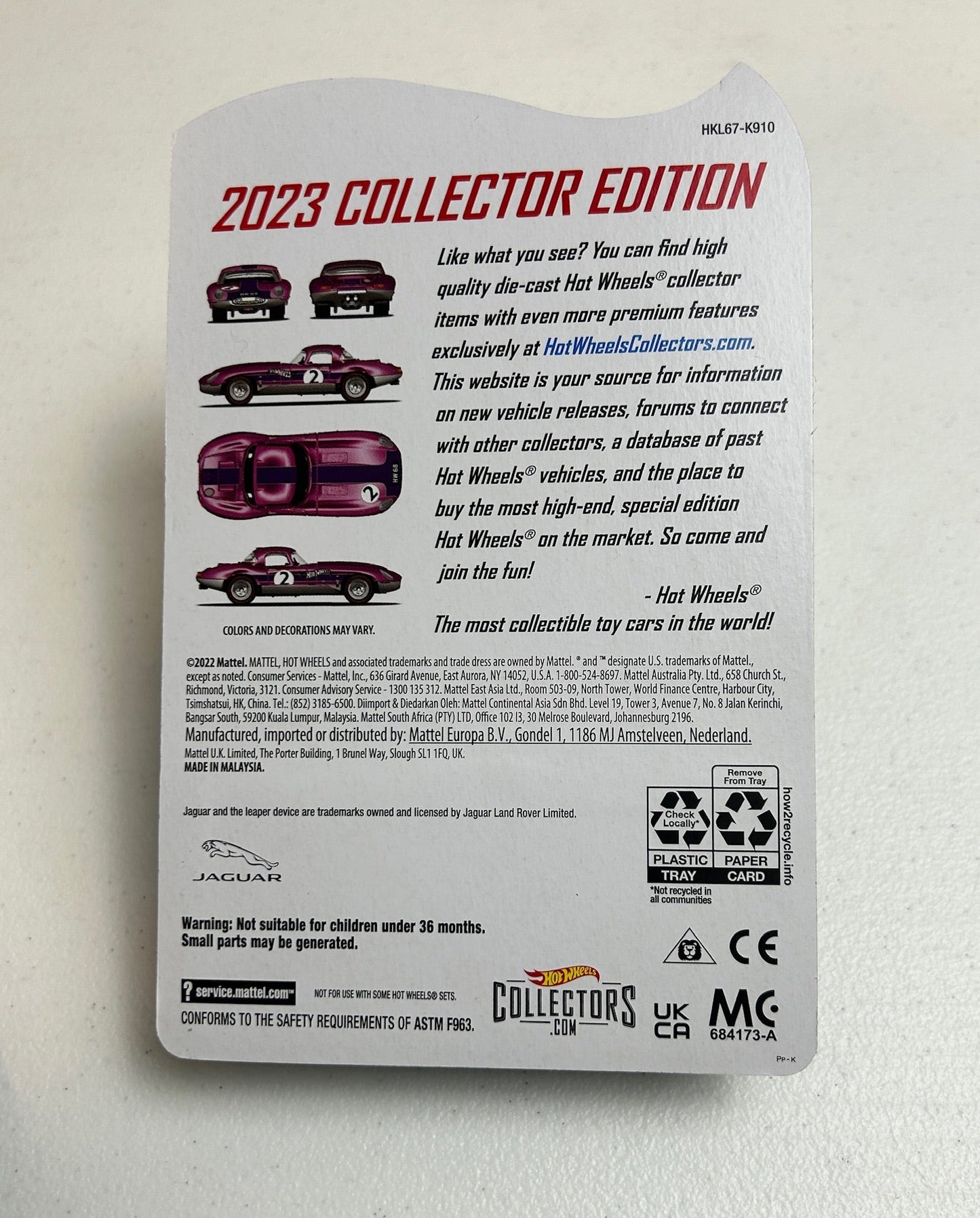 Hot Wheels 1:64 RLC 2023 Collector - Jaguar Lightweight E-Type