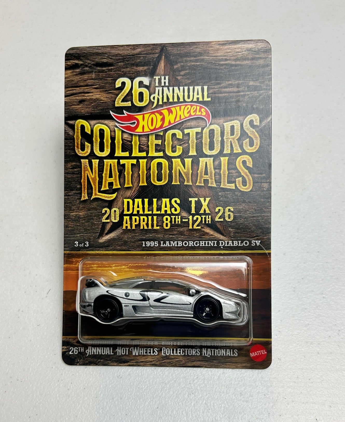 Hot Wheels 1:64 26th Collectors Nationals 1995 Lamborghini Diablo SV #334/4200
