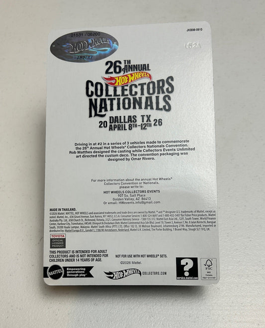 Hot Wheels 1:64 26th Collectors Nationals 2024 Toyota Tacoma TRD Pro # Varies