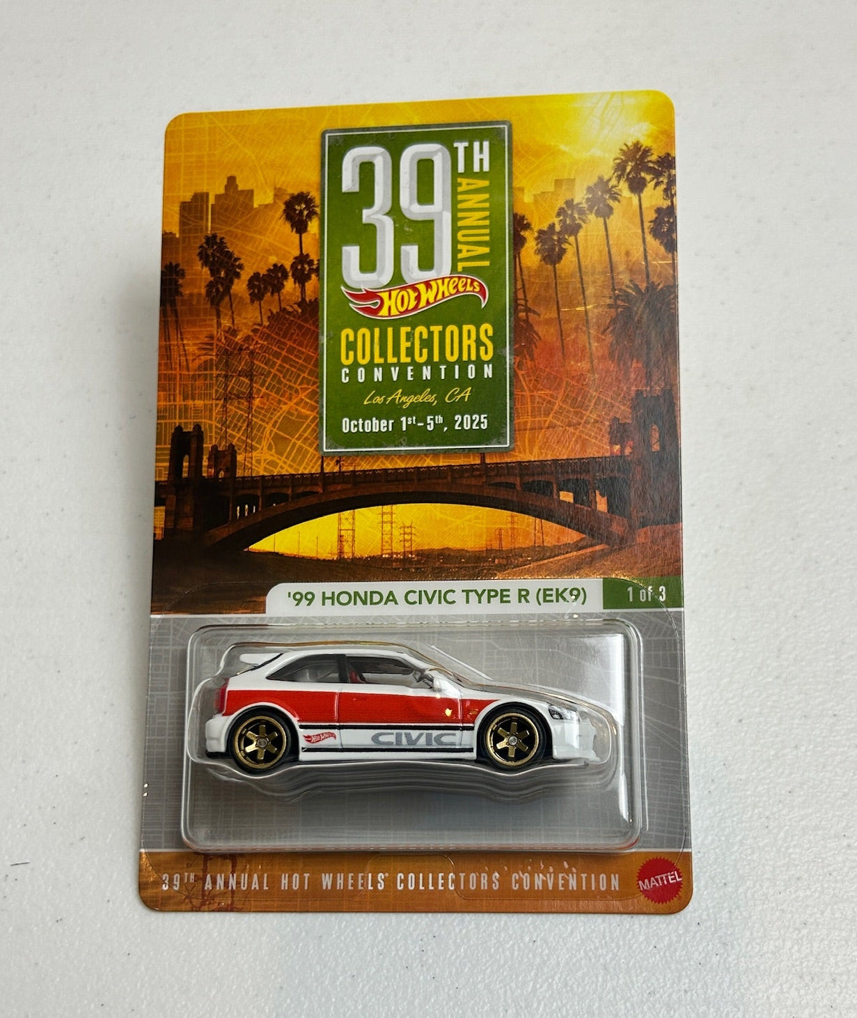 Hot Wheels 1:64 39th Collectors Convention '99 Honda Civic Type R (EK9) #3799/6200