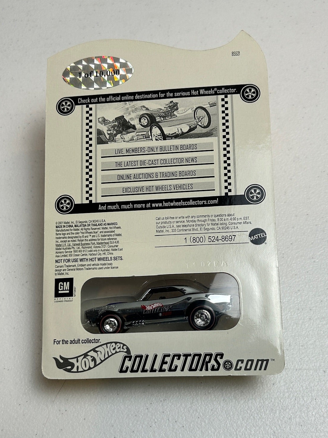 Hot Wheels 1:64 RLC Club Exclusive 67 Camaro with Blue Stripes