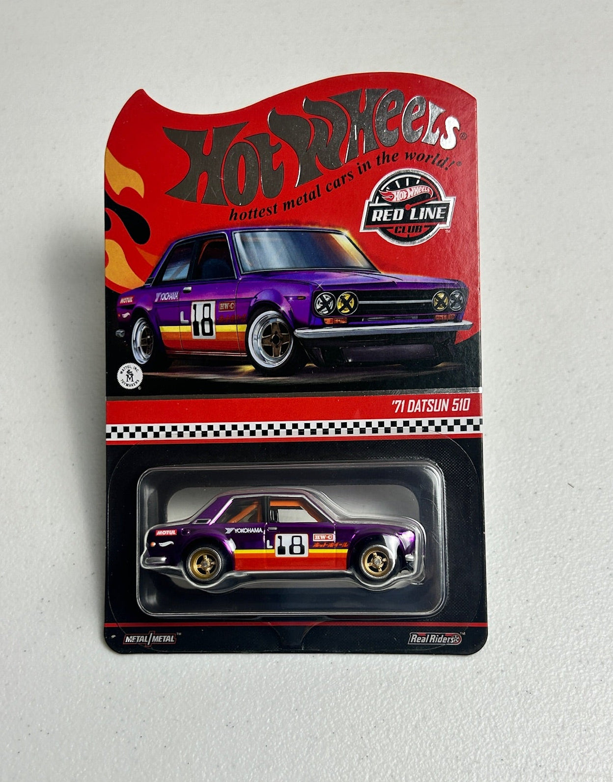 Hot Wheels 1:64 RLC '71 Datsun 510 Purple