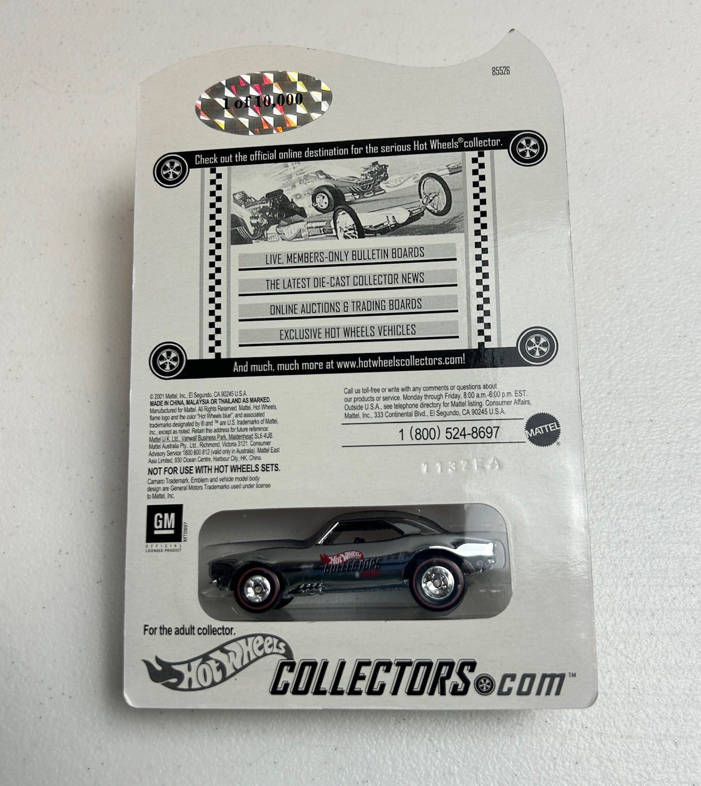 Hot Wheels 1:64 RLC Club Exclusive - '67 Camaro - Black Stripes 1 of 10000