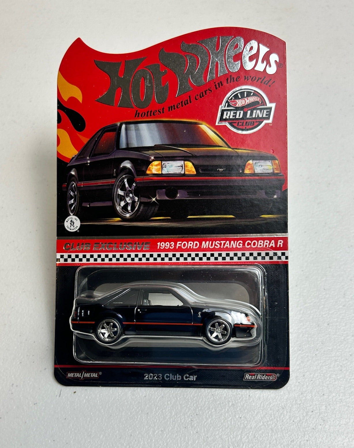 Hot Wheels 1:64 RLC Club Exclusive - 1993 Ford Mustang Cobra R - Black