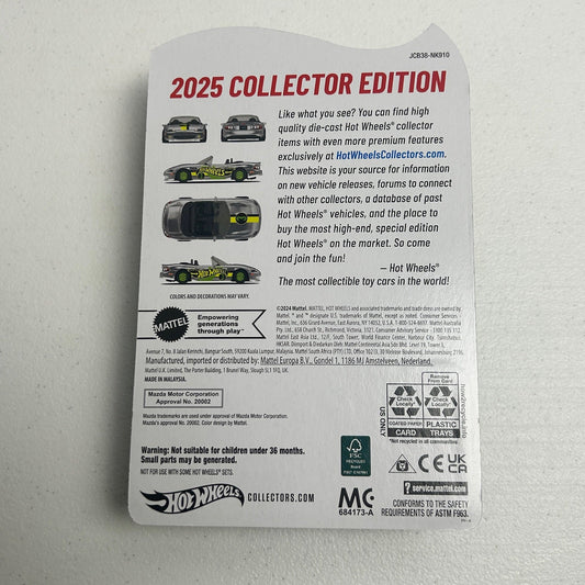 Hot Wheels 1:64 RLC 2004 Mazda Mazdaspeed Miata 2025 Zamac