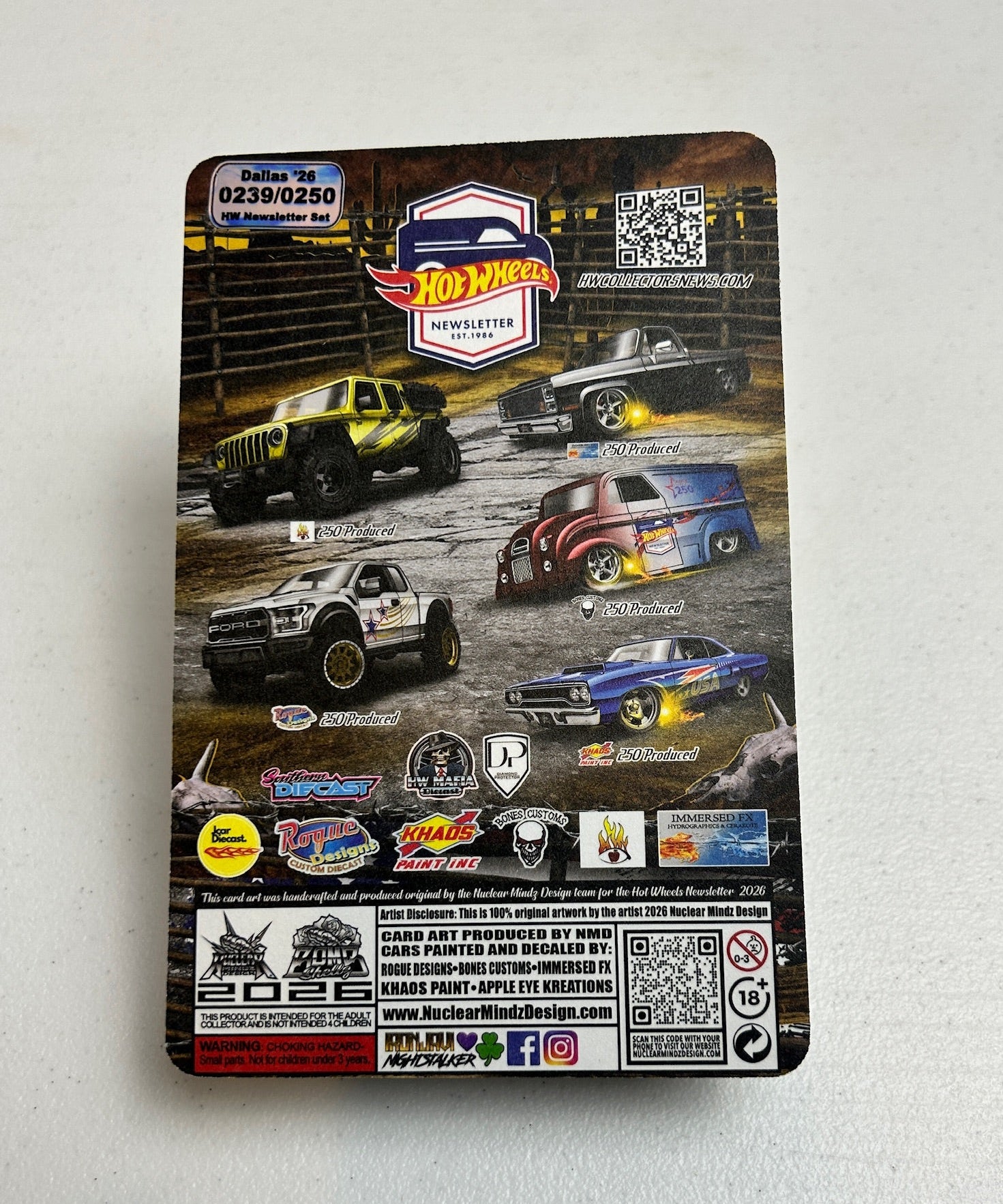 Hot Wheels 1:64 Nationals Newsletter Roadrunner 239/250