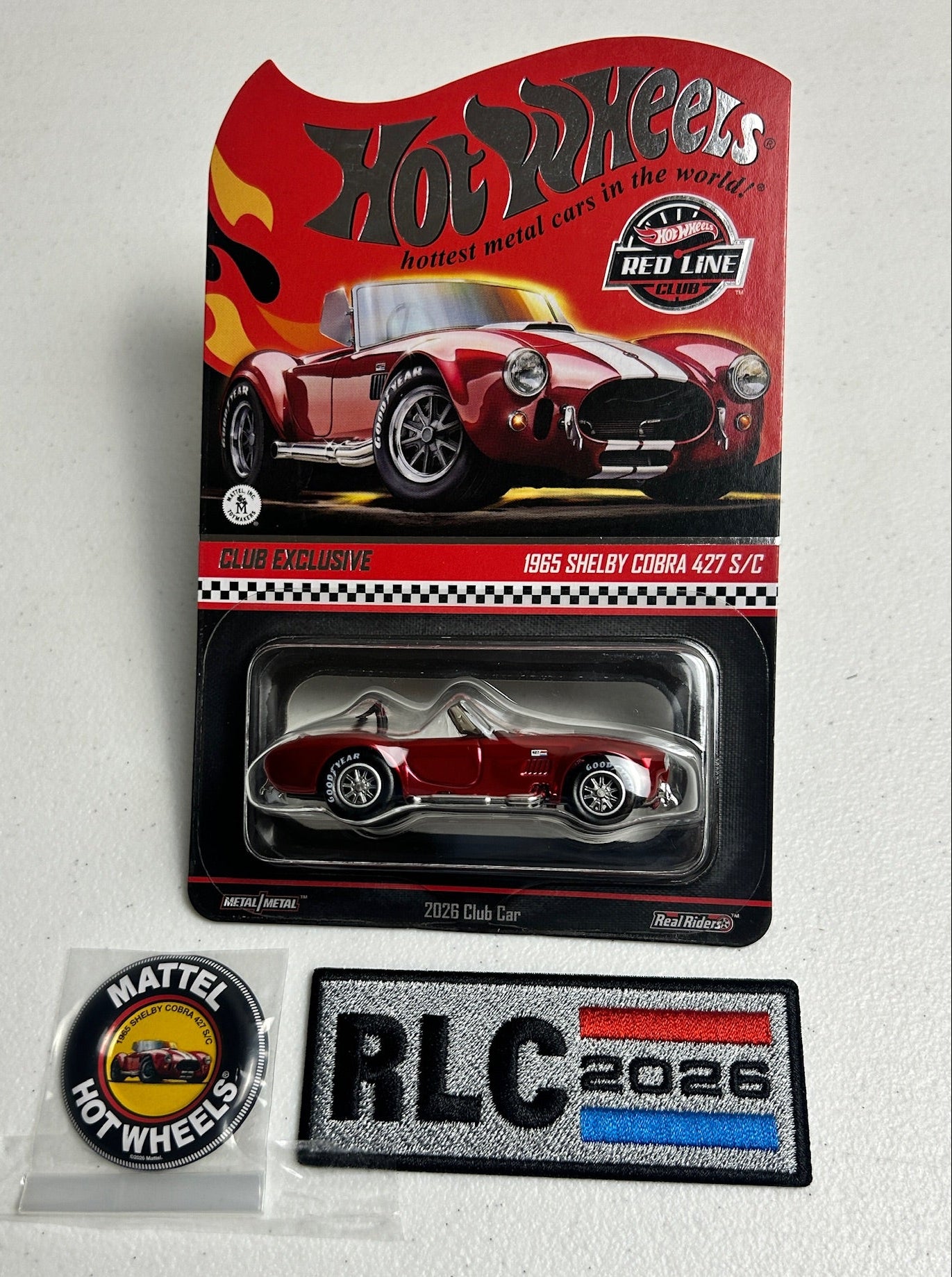 Hot Wheels 1:64 RLC 1965 Shelby Cobra 427 S/C Club Exclusive