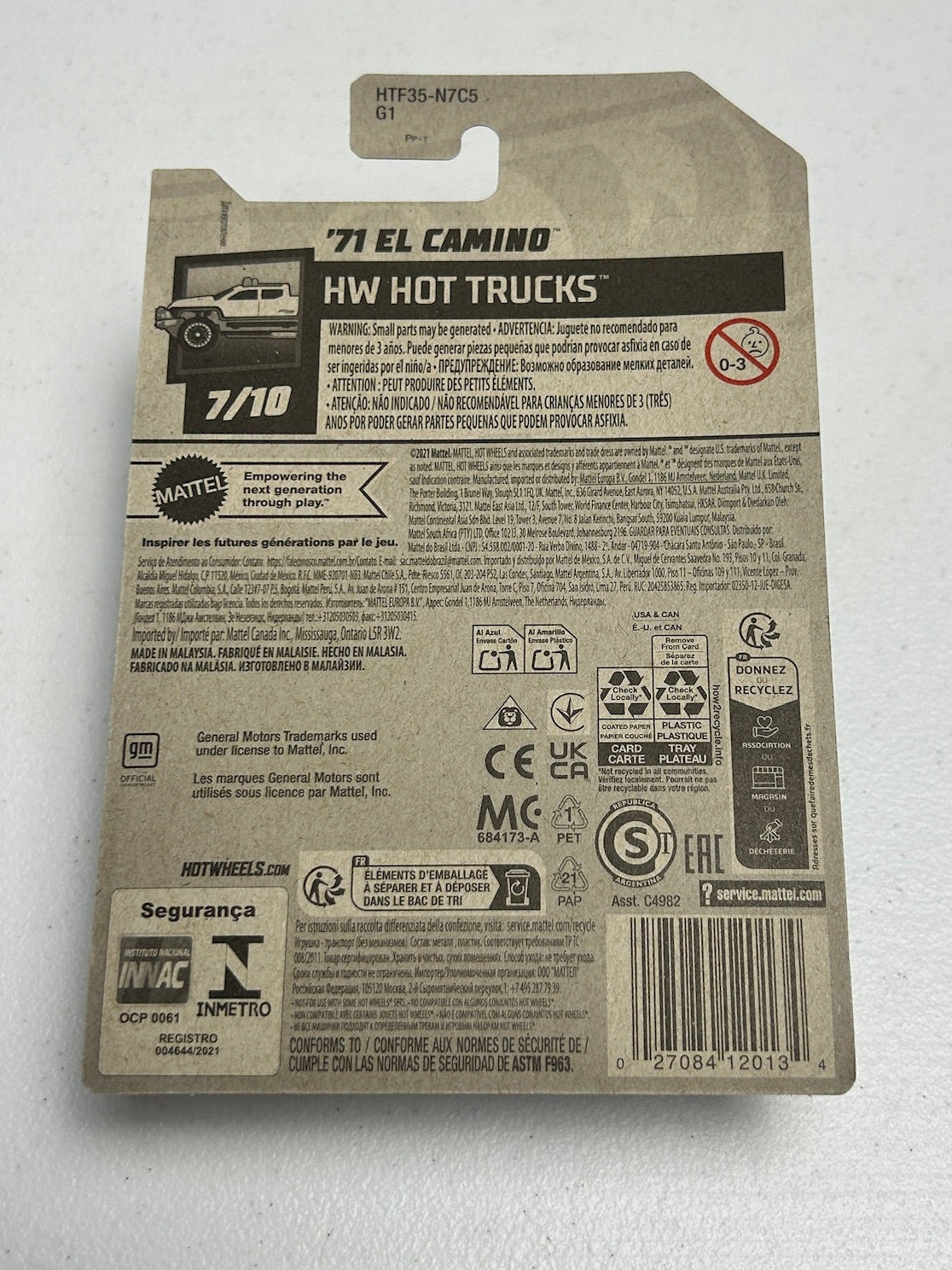 Hot Wheels 1:64 '71 El Camino Super TH