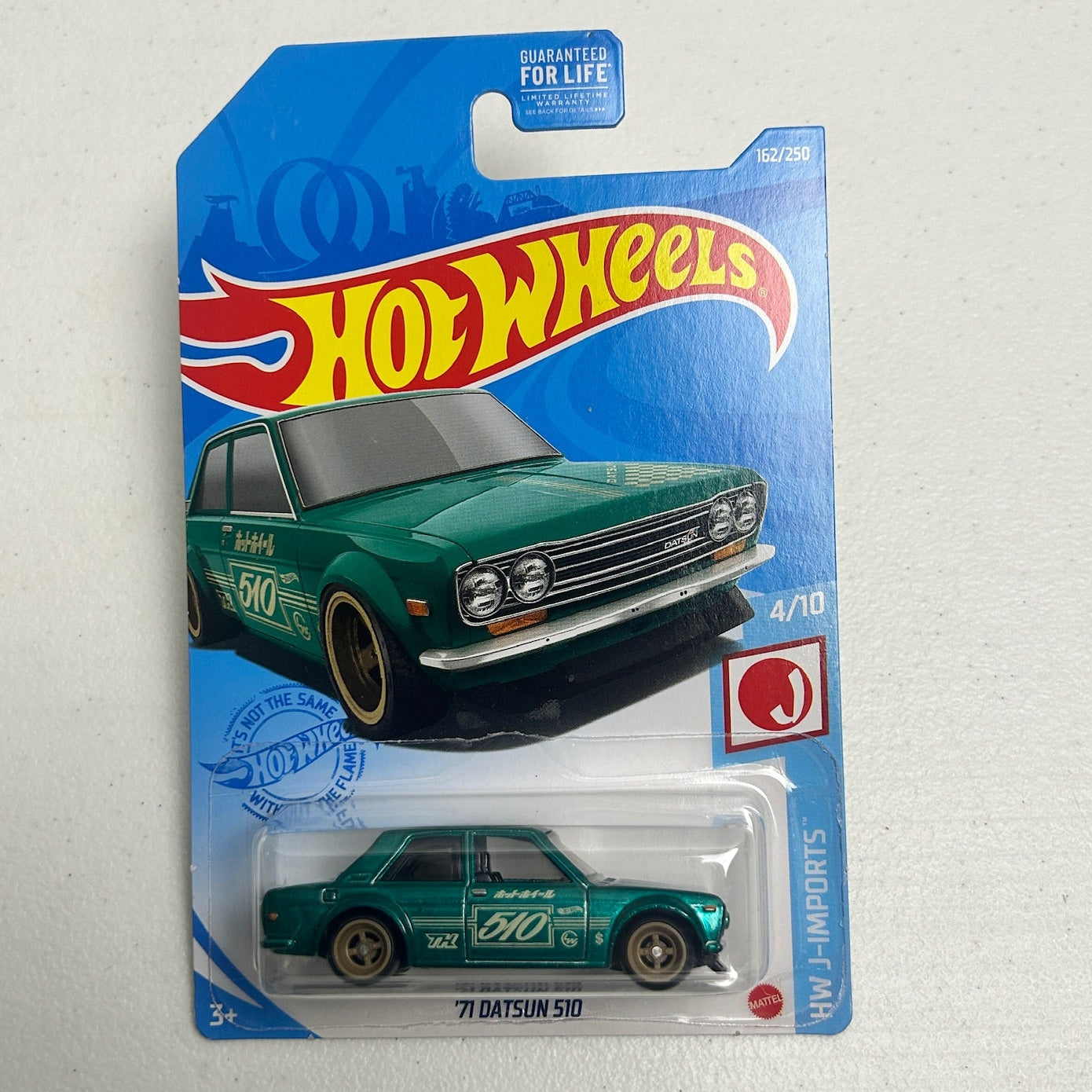 Hot Wheels 1:64 '71 Datsun 510 Super Treasure Hunt Green