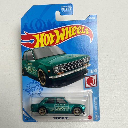 Hot Wheels 1:64 '71 Datsun 510 Super Treasure Hunt Green