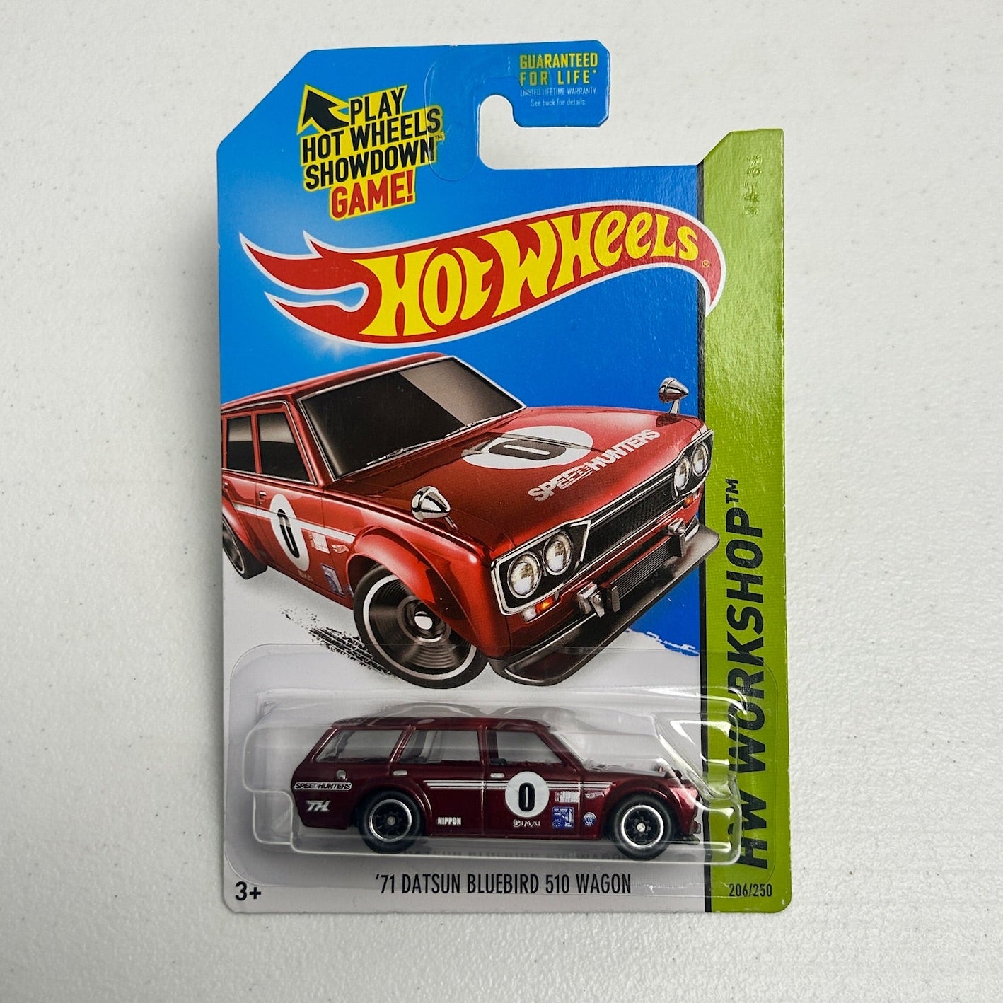 Hot Wheels 1:64 '71 Datsun Bluebird 510 Wagon Super Treasure Hunt Red