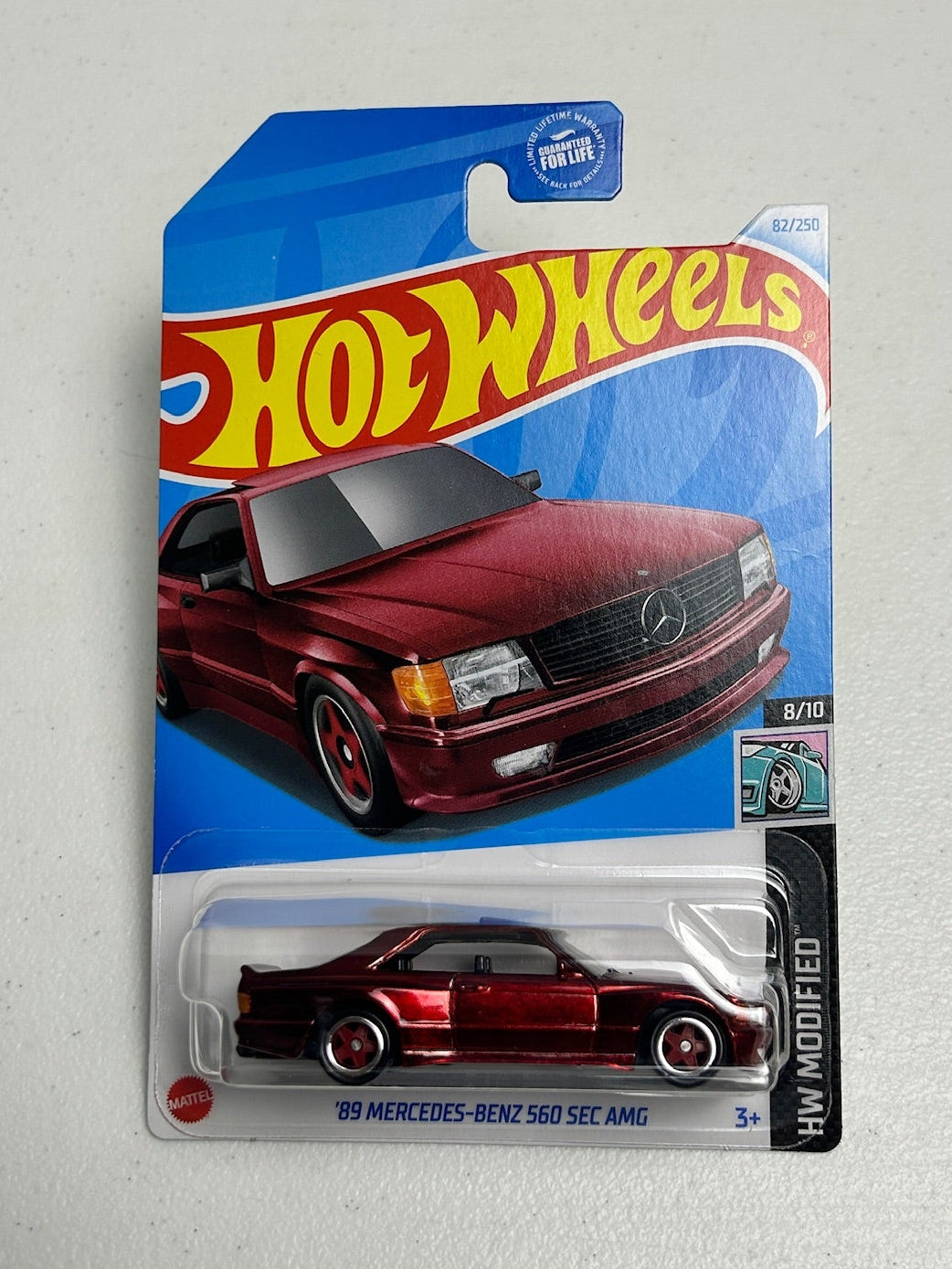 Hot Wheels 1:64 '89 Mercedes-Benz 560 SEC AMG Super TH