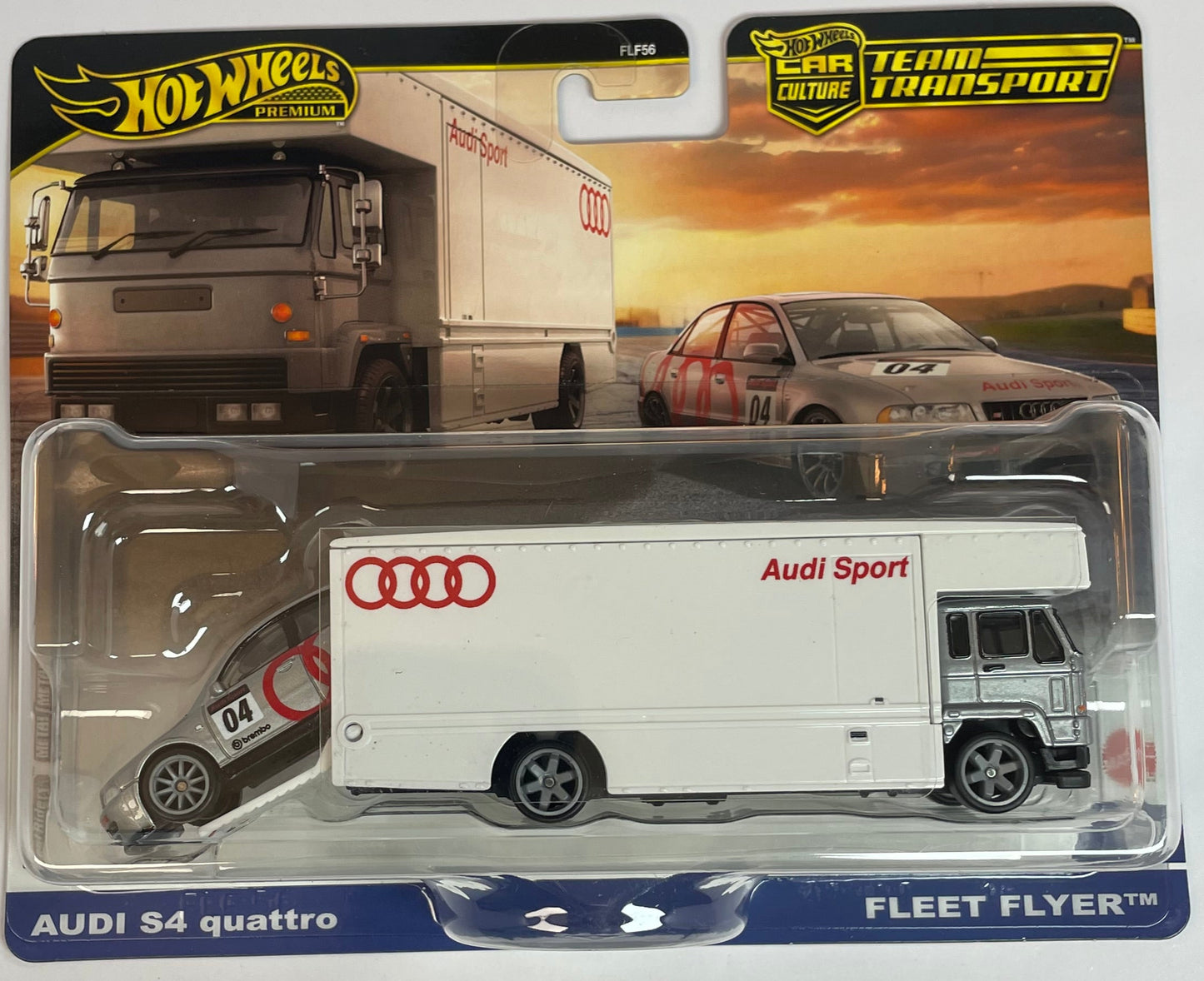 Hot Wheels Team Transport #77 Audi S4 Quattro/Fleet Flyer