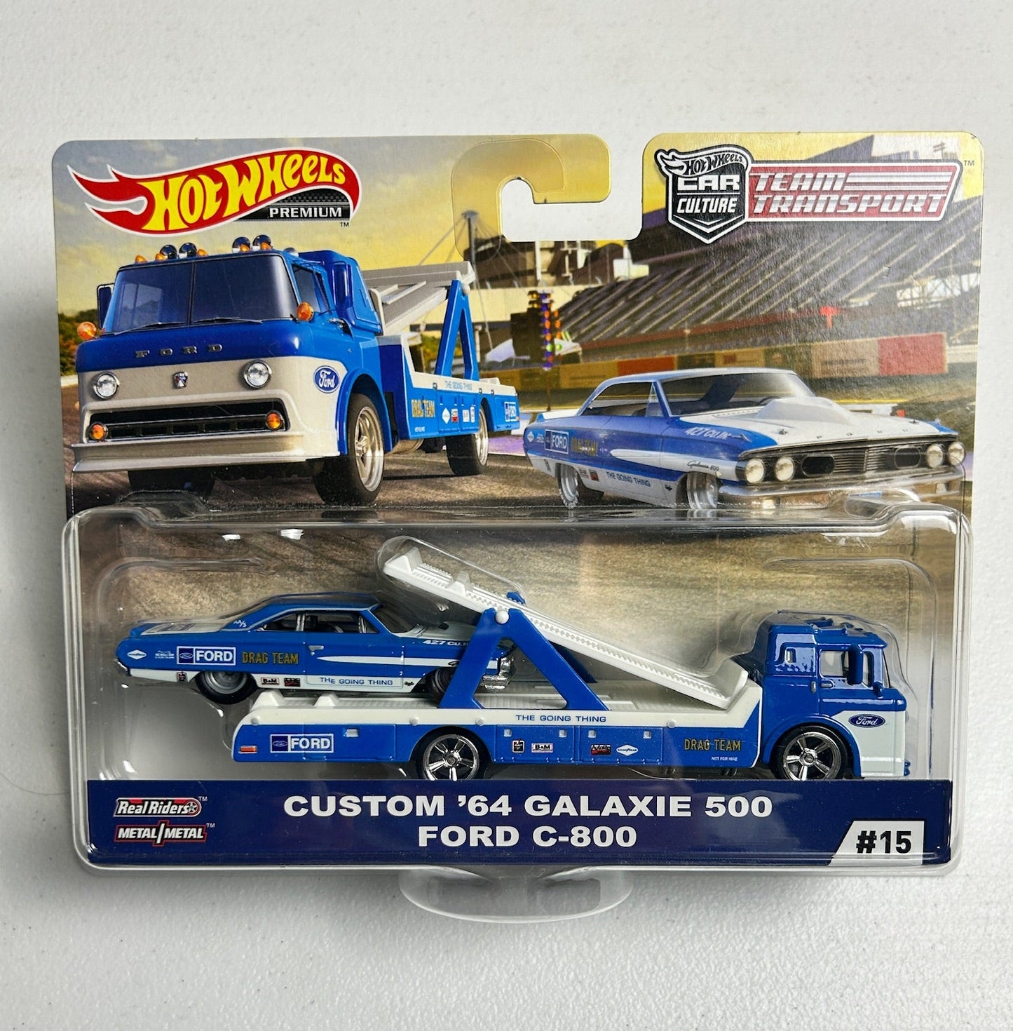 Hot Wheels 1:64 Team Transport #15 Custom '64 Galaxie 500/Ford C-800