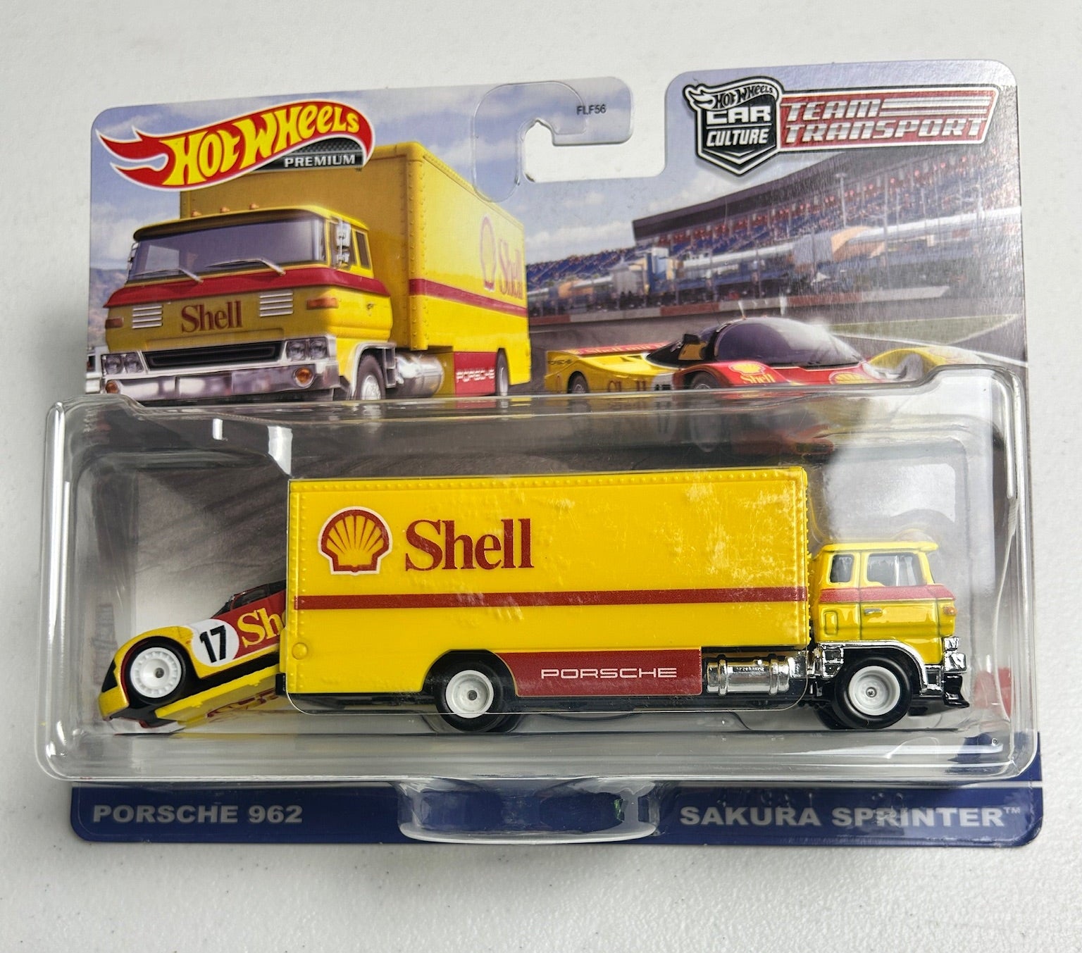 Hot Wheels 1:64 Team Transport #45 Porsche 962/Sakura Sprinter