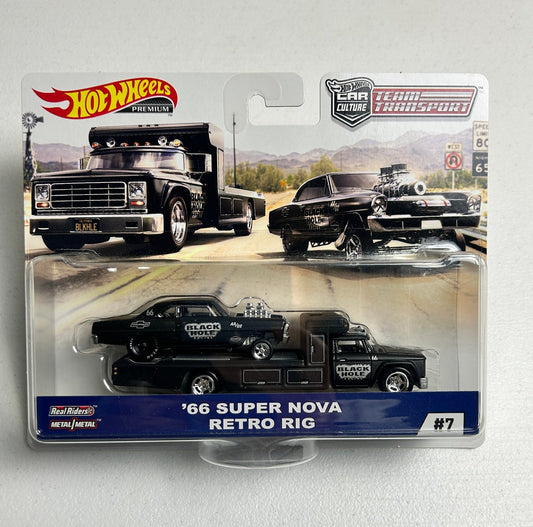 Hot Wheels 1:64 Team Transport #7 '66 Super Nova/Retro Rig